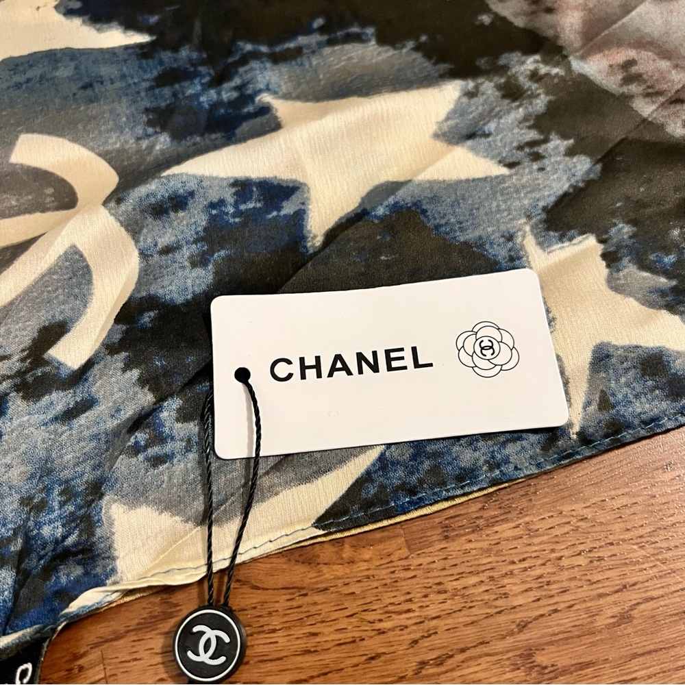 Chanel 100% Silk Scarf Stole - NWT